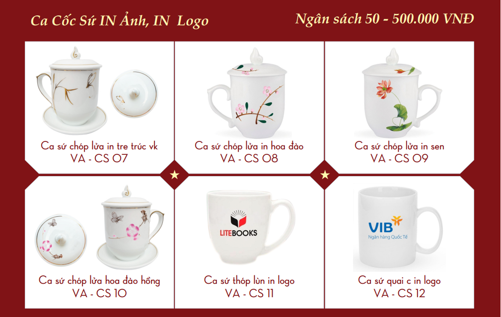 Điểm đặc biệt của in cốc sứ tại Thái Nguyên