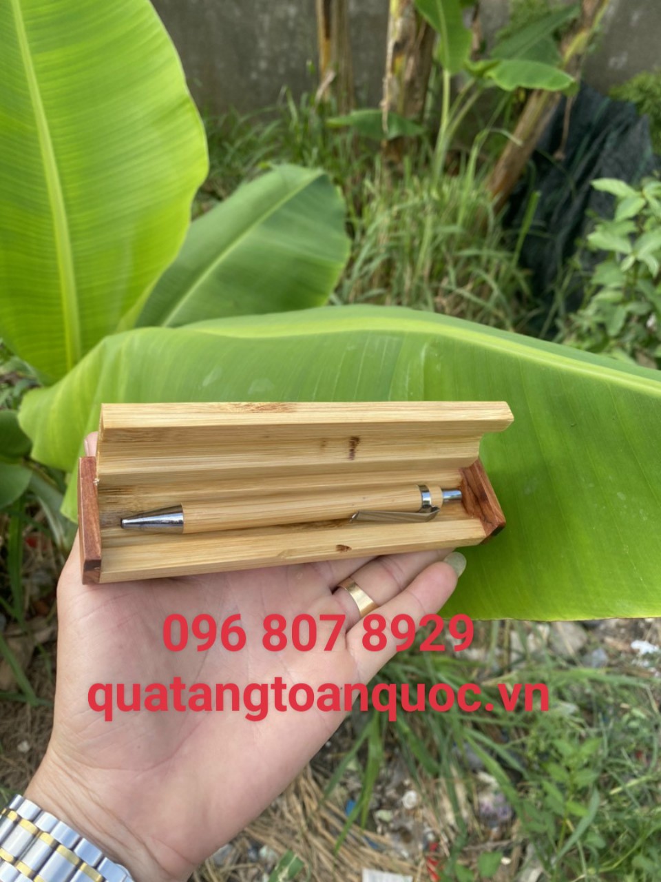 Hộp bút ký gỗ