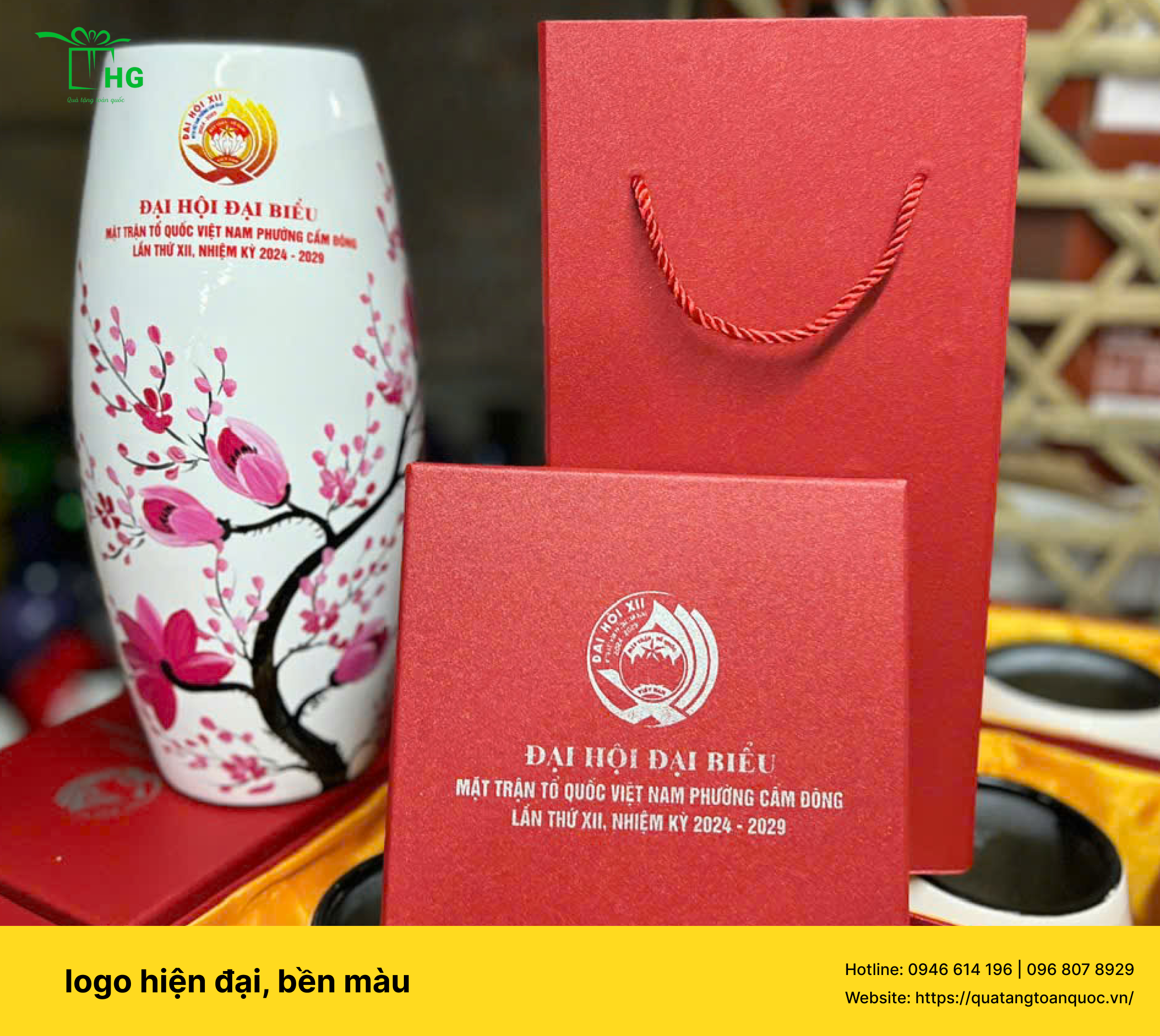 In logo doanh nghiệp công nghệ cao tại quà tặng toàn quốc