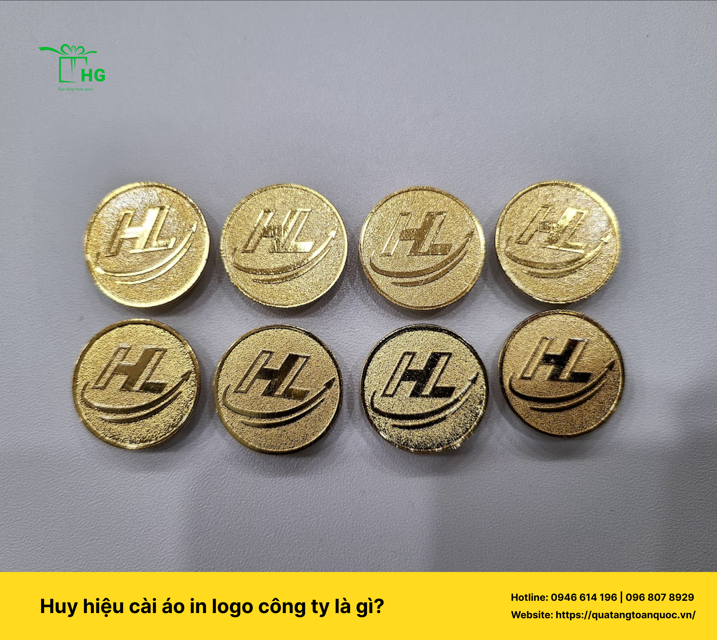 Dịch vụ in logo doanh nghiệp - Huy hiệu cài áo tại Hà Nội