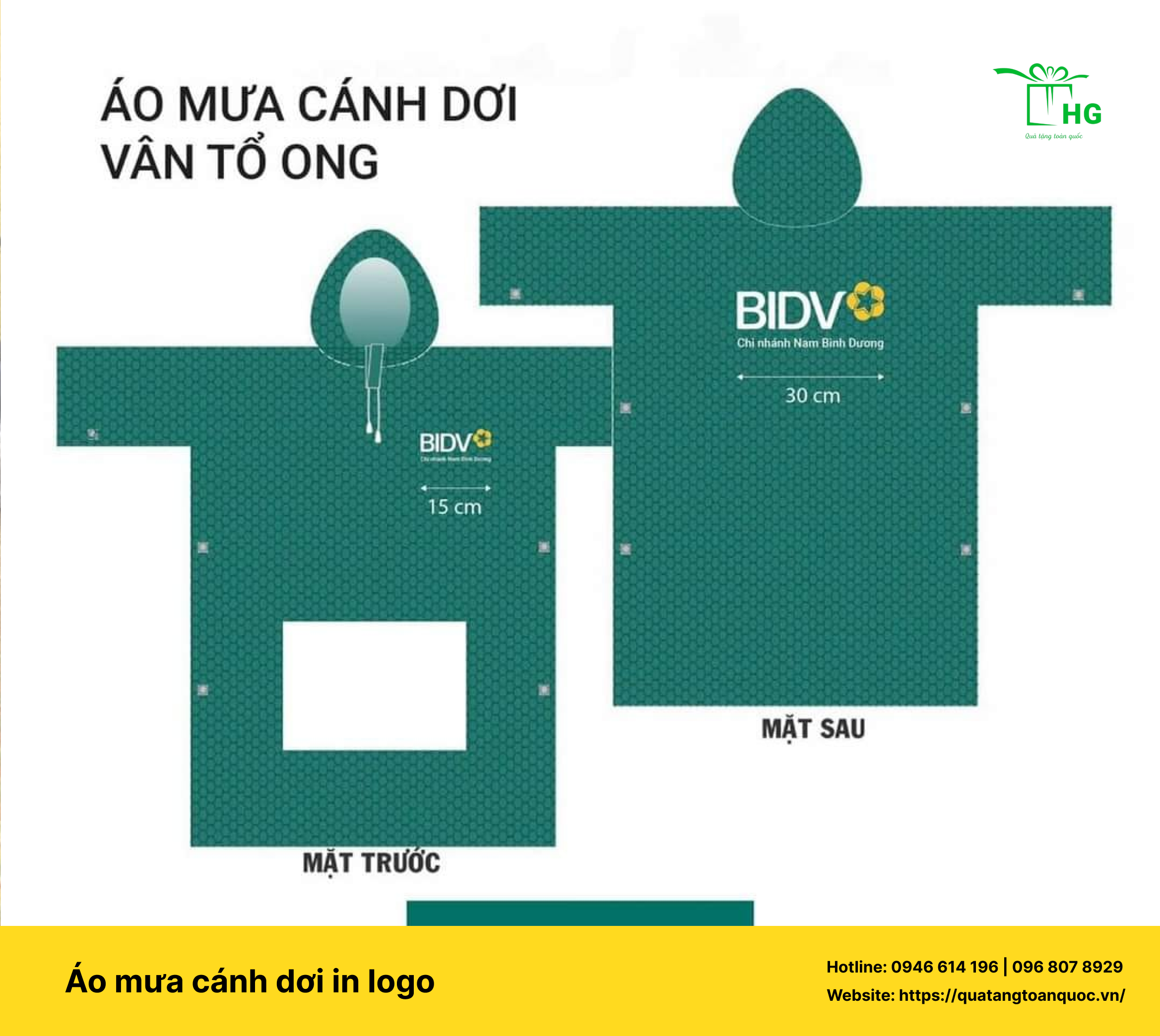 Dịch vụ áo mưa in logo doanh nghiệp tại Hà Nội