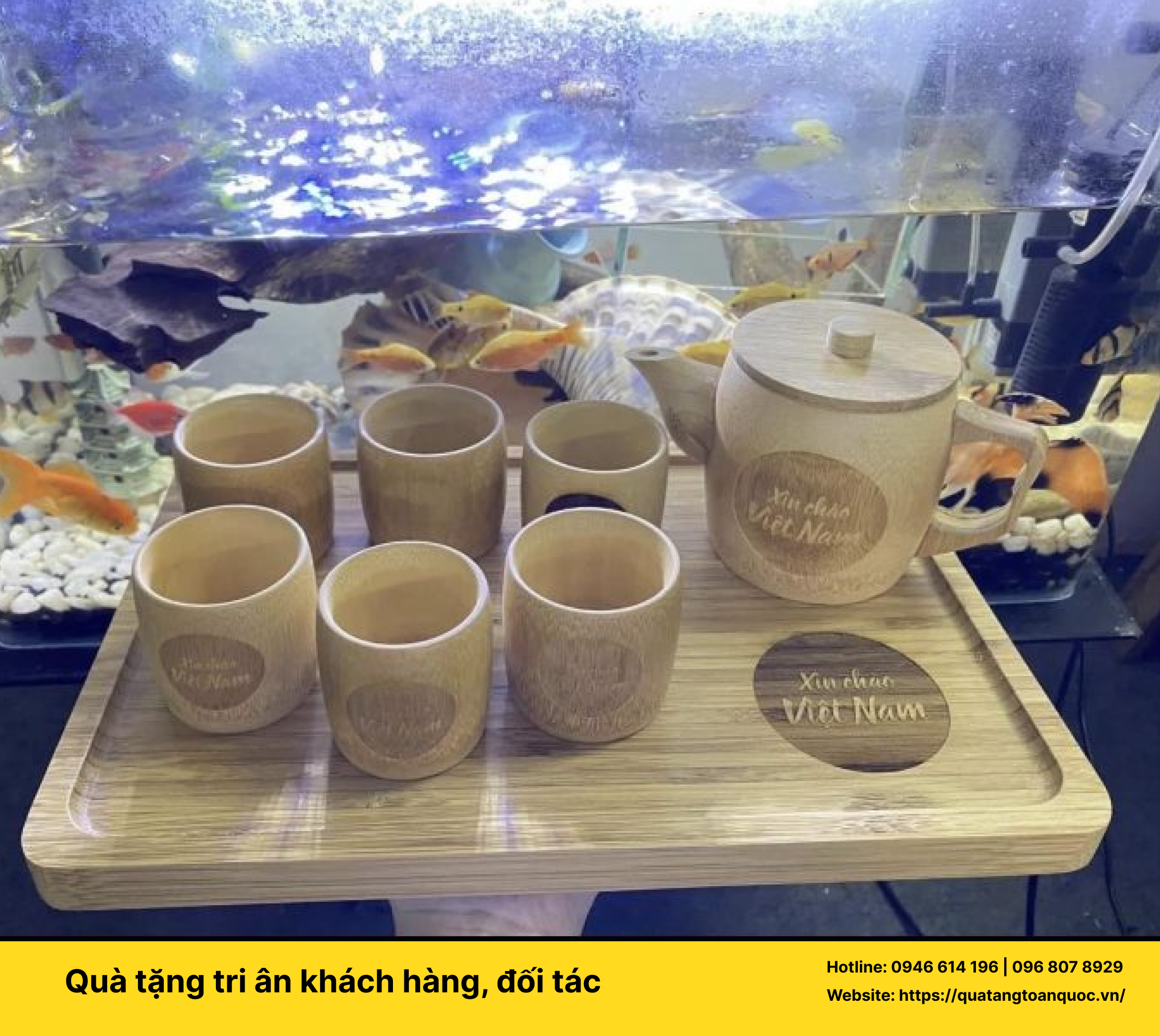 Dịch vụ in logo doanh nghiệp về đồ tre in khắc logo